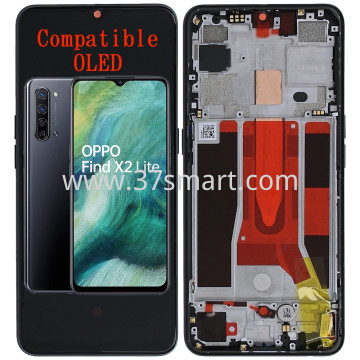 OPPO Find X2 Lite Compatible Oled Lcd+Touch+Frame Schwarz
