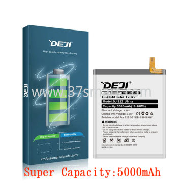 Samsung S22 Ultra S908 EB-BS908ABY DEJI Compatible Battery Super Capacity 5000mAh Blase