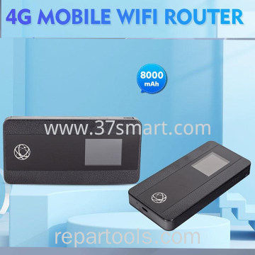 4G modem signal sim card portable wifi router (with power bank function 8000mAh) ENC21EU Black