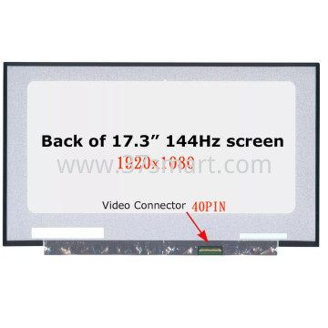 LED 17.3 Slim 1920x1080 144HZ 40Pin Without Support For PC Bulk