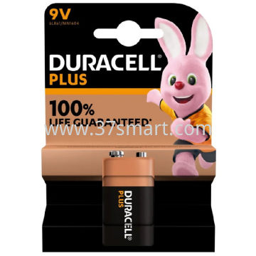 DURACELL Battery Alkaline142190 E-Block, 6LR61, 9V  Plus Blister