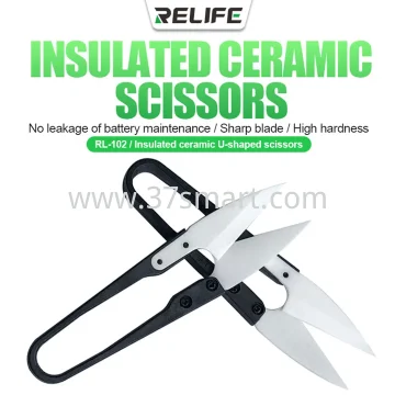 Relife RL-102 Insulated Ceramic U-Scissors Bulk