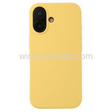 Compatibile iPhone 16 Plus Silicone Case Yellow