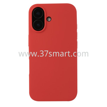 Compatibile iPhone 16 Plus Silicone Case Rosso