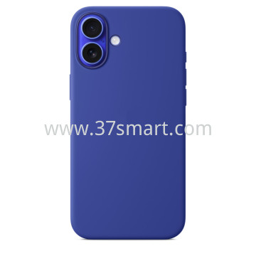 Compatibile iPhone 16 Plus Silicone Case Sapphire Blue