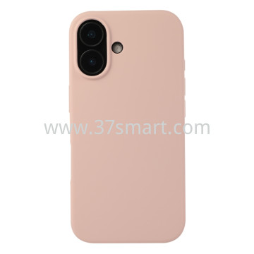 Compatibile iPhone 16 Silicone Case Rosa Sabbia