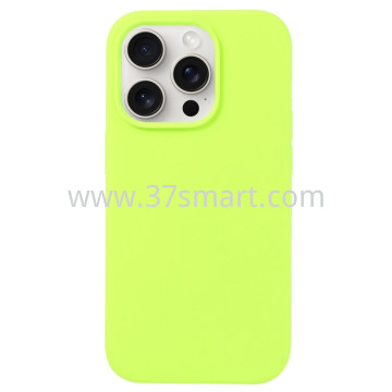 Compatibile iPhone 15 Pro Max Silicone Case Fluorescent Green