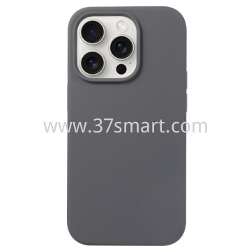 Compatibile iPhone 15 Plus Silicone Case Nero di Carbonio