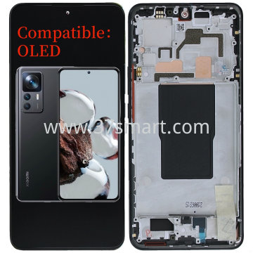 Mi 12T 5G, Mi 12T Pro 5G 国产 Oled 总成+框 黑色