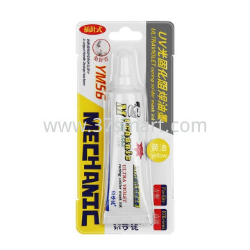 Mechanic YM56 Inchiostro Maschera per Saldatura a Polimerizzazione UV 15ML Giallo