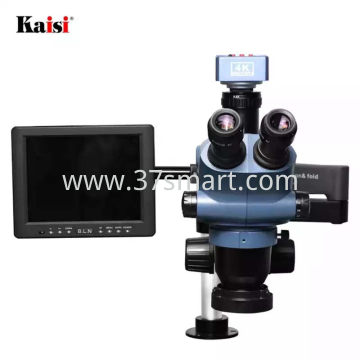 Kaisi Folding Support&36565 Microscopio Trinoculare +lcd 8‘’ Blau