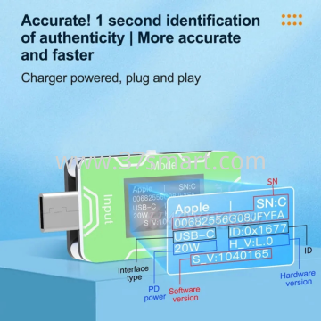 JCID  PD-CT02 Charger detector test OEM