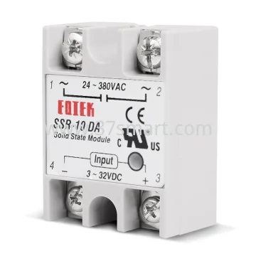 Solid State Relay 10A single phase Module 3-32V Input DC 24-380V AC Output High Quality SSR-10DA Bulk
