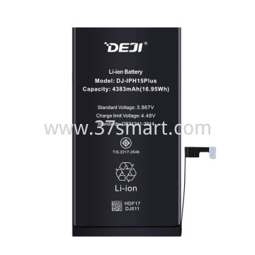 iPhone 15 Plus DEJI Compatible Battery 4383mAh (No Notifications of No-Original Parts) Blister