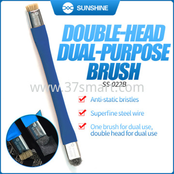 Sunshine SS-022B Spazzola Antistatica a Doppia Testa OEM