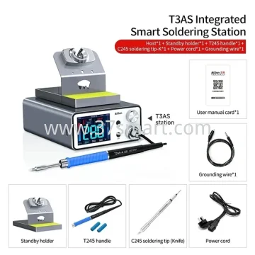 Aixun T3AS T245 Stazione di Saldatura Rapida a Temperatura Controllata+K Type Iron Tips OEM