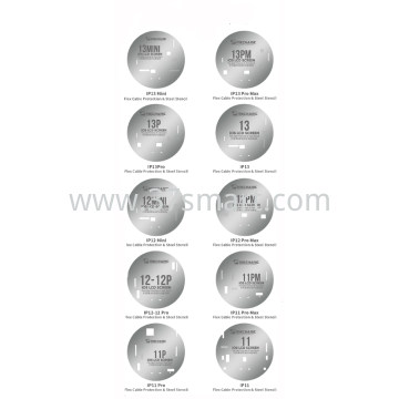 Mechanic Protezione per Schermo LCD e Set di Stencil in Acciaio per IP kit