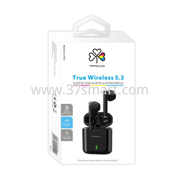 True Wireless 5.3 Earphone with Chargeing case K-SY22 d Schwarz