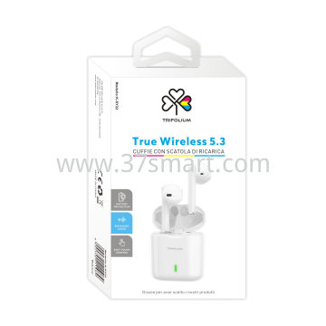 True Wireless 5.3 Earphone with Chargeing case K-SY22 c White