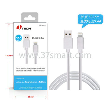 Jean Cavo Lightning 3 Metri TMN-124 Bianco