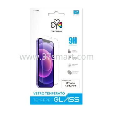 IP-19 iPhone 12, iPhone 12 Pro Vetro Temperato Blister