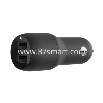 BELKIN Doppio caricabatteria da auto USB da 24 W Blister