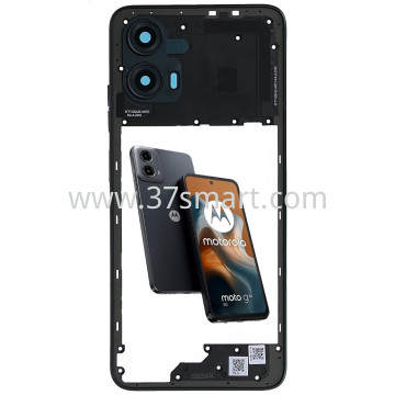 Motorola G34 2024 Middle Cover+Camera Lens Schwarz