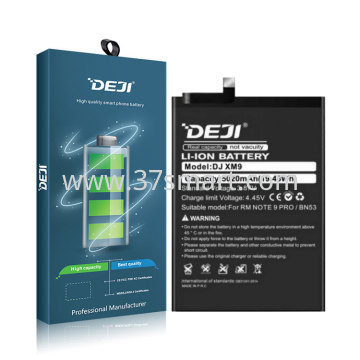 Redmi Note 9 Pro BN53 DEJI Compatible Batteria Super Capacità 5020mAh Blister