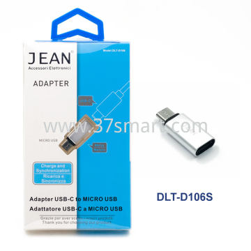 JEAN USB-C to Micro USB adapter DLT-106 Silver