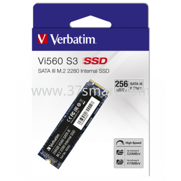 Verbatim SSD M.2 2280, SATA-III, Vi560 S3, (R)560MB/s, (W)520MB/s 256GB