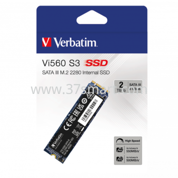 Verbatim SSD M.2 2280, SATA-III, Vi560 S3, (R)560MB/s, (W)520MB/s 2TB