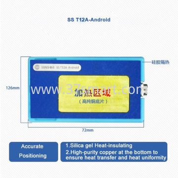 Sunshine T12A-Andriod Tavolo Riscaldante a Strati per Scheda Madre per la Riparazione di iPhone Blister