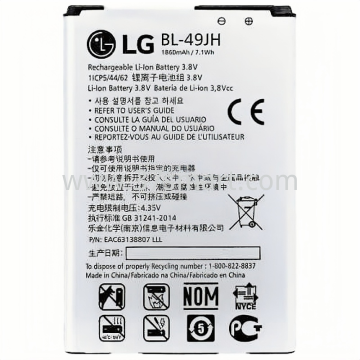 LG K3 (K100DS), K4 (K120E) BL-49JH Batteria 1940mAh OEM
