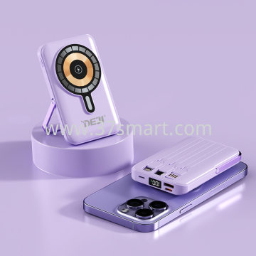DEJI Magnetic Wireless Powerbank 10000 mAH DJ-B275 Elegant purple