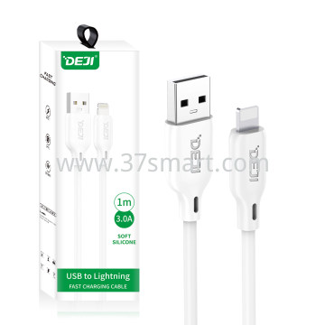 DEJI Lightning Compatible USB Charging and Sync Cable DJ-C10 White