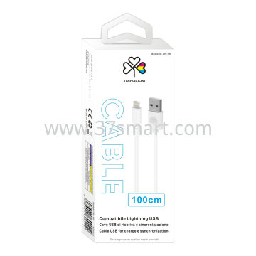 Lightning Compatible USB Charging and Sync Cable TR-18 White 100CM