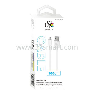 Quick Charge Micro USB Charging and Sync Cable TR-26 White
