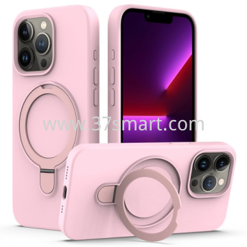 Skin Feel Ring Holder Magsafe Case for iPhone 16 Pro Pink