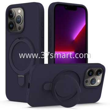 Skin Feel Ring Holder Magsafe Case for iPhone 16 Pro Midnight Blue