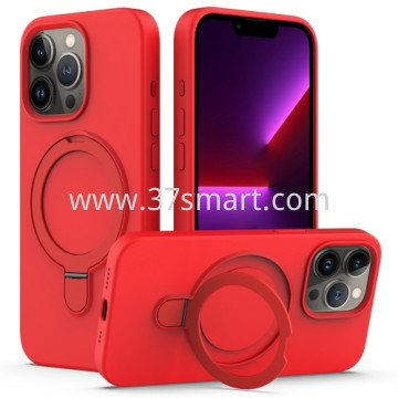 Skin Feel Ring Holder Magsafe Case for iPhone 16 Pro Max Rot