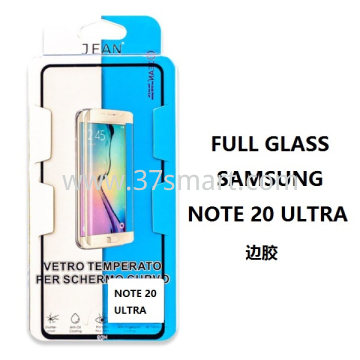 Samsung Note20 Ultra N985 N986 Tempered Glass Full Cover Edge Glue Compatible Black