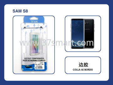 Samsung S8 G950 Tempered Glass Full Cover Edge Glue Compatible Black