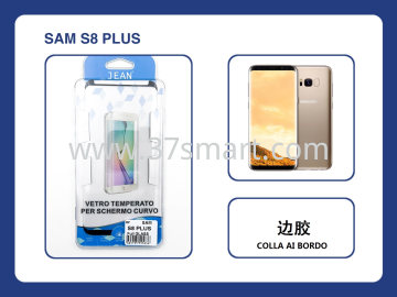 Samsung S8 Plus G955 Tempered Glass Full Cover Edge Glue Compatible Schwarz