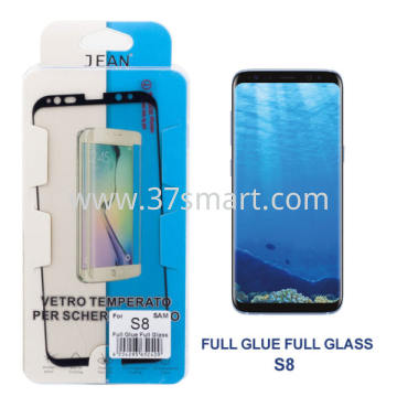 Samsung S8 G950 Tempered Glass Full Glue Black Edge Compatible Schwarz