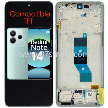Redmi Note 14 5G Compatible TFT Lcd+Touch+Frame Grün