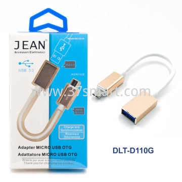 Micro USB 3.0 OTG adapter 15cm DLT-D110 Gold
