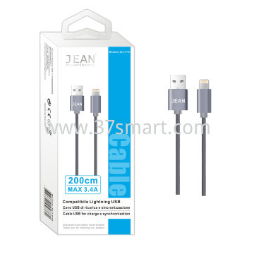 Cavo USB di Ricarica e Sincronizzazione Coperti Da Nylon Compatibile Lightning 200CM
