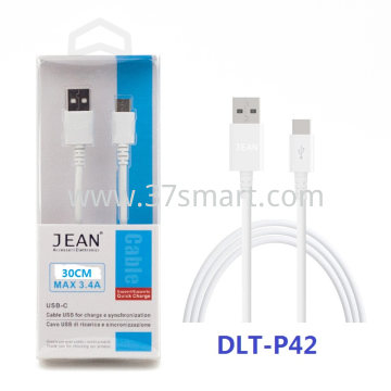 USB-C 30cm Charge and Sync Cable P42 White