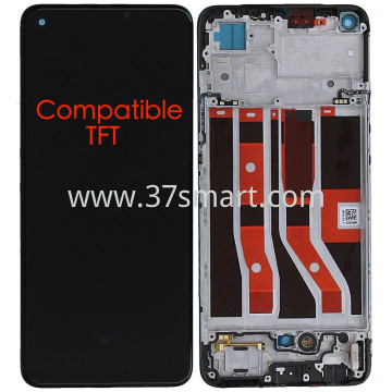 OPPO A74 4G Compatible TFT Lcd+Touch+Frame Schwarz