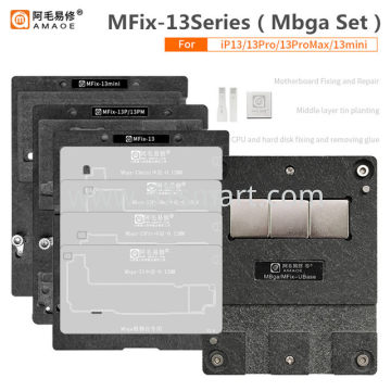 AMAOE BGA Reballing Stencil MFix-13SERIS（Mbga kit） kit